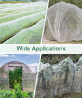 No Frills Pest Barrier Garden Netting For Raised Beds And Greenhouses, Insect Mesh Netting 10 By 50 Feet, Durable Cover Installed