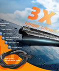 Straight Up Premium Silicone Windshield Wiper Blades 28 And 14 Inch Set Of Two All Weather Heavy Duty Wipers For Toyota Corolla Hyundai Elantra displayed with hydrophobic coating.