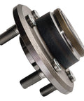 Close-up of a front wheel bearing hub assembly showing 5-lug pattern for Chrysler 300 2005-2012, Dodge Challenger 2008-2014, RWD bolt on