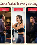 Omnidirectional On Ear Condenser Microphone For Voiceover And Speech With Wired Headset used by various speakers on stage.