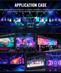 Heavy Duty Rental Led Videowall Panel P481 Ip65 Weatherproof Grade shown in various event setups with vibrant displays.