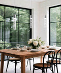 3 Pack Modern Pendant Lights For Kitchen Island With Glittering Crystal Bubbles, 6500K Daylight Brushed Nickel Hanging Fixtures above dining table
