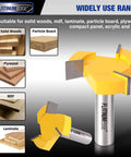 2 Inch Cutting Diameter CNC Spoilboard Surfacing Router Bit with Half Inch Shank and Three Carbide Wings for Wood and MDF