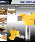 Pro Grade Tungsten Carbide Router Bits Set For Woodworking, 1 Quarter Inch Shank, showing wide use range for various materials