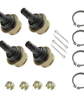 Upper And Lower Ball Joints Replacement Kit For Yamaha Rhino UTV ATV Models 350 400 450 660 700 2004 2005 2006 2007 2008 2009 2010 2011 2012 2013 Four Piece Set Perfect Fit With OEM Style Specs 37S 23549 01 00 37S 23549 00 00, four ball joints with clips and rings