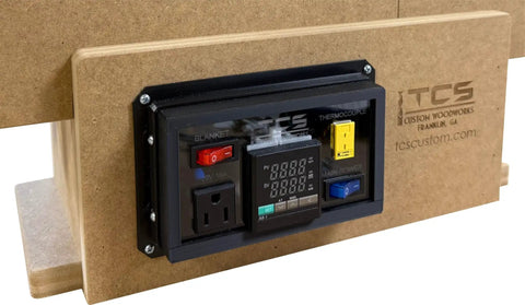 Control panel of Acoustic Guitar Side Bending Machine For DIY Builders Tool Free Adjustments And Quick Setup Made In USA
