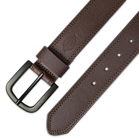 Leather Jeans Belt With Stitch Detailing And Prong Buckle One And A Half Inch Wide Brown Built To Last Workwear Belt Size 42 Durable Everyday Accessory