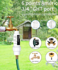 Inline Sediment And Anti Scale Water Filter For Hose Three Quarter Inch GHT Thread Reusable And High Flow connected to garden faucet