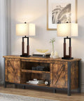Farmhouse Style Table Lamps Set Of 2 Modern Black Wood Base Bedside Lamps With USB And Type-C Ports 3-Way Dimmable Nightstand Lighting White Rectangular Shade Perfect For Living Room Or Bedroom Decor on wooden console