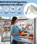 Refrigerator Evaporator Fan Motor Replacement WR60X10141 For GE And Similar Refrigerators 115V 60Hz 3W With 1 3/8 Inch Shaft Length