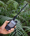 Hand holding Your Go To Dual Band Ham Radio Antenna For 136-174MHz And 400-470MHz, Omnidirectional SMA Female, 3dBi Gain, 4 Pack