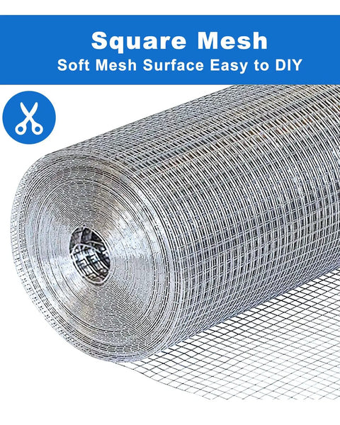 Galvanized Hardware Cloth One Quarter Inch Mesh Roll 48 Inch Wide By 100 Feet Long 23 Gauge Rust Resistant Chicken Wire