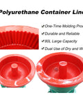 Polyurethane container liner for Heavy Duty Vibration Grinder And Electric Polisher Machine, 80L capacity, durable and reliable design.