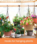 18 Pack 4 Inch Heavy Duty S Hooks For Oval Ceiling Pot Rack And Kitchen Organization holding hanging plants indoors