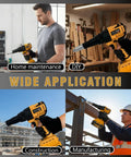 Workhorse Cordless Rivet Gun With Brushless Motor And One Button Auto Riveting For 20V Batteries Including Aluminum Rivets in DIY and construction applications.