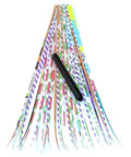 DIY Paper Bead Kit With Roller Tool Featuring A 3MM Stainless Tip And A Three Quarter Inch Slotted Tip, comfort grip, 40 triangle paper strips