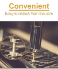 Close-up of a tool detaching blind rivet from a surface, highlighting convenience in all in one aluminum rivet kit with 190 pieces in 8 sizes.