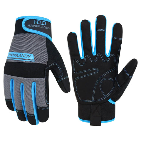 Durable Touchscreen Work Gloves For Men And Women Go To Utility Mechanic Grade Flexible Breathable Yard Gloves Medium Size Gray Three Fingertips Compatible Perfect For Construction Gardening And All Day Tasks