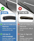 Comparison of Three In One Screen Repair Kit With Roller And Spline Removal Hook for fast window screen repair, showing durability.