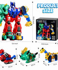 Six In One Magnetic Dinosaur Robot Toys For Kids Ages Three To Eight, giant robot with dino trucks and package dimensions