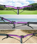MTB 31.8mm Riser Handlebar Extra Long 720mm or 780mm Aluminum Alloy Built For Downhill Trail Racing Grippy And Beefy For Total Control On Rough Terrain against various backgrounds