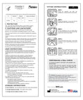 Instruction label for 10 Pack N95 Mask Made In USA Particulate Respirator With 95 Percent Filtration For Non Oil Based Particles 0.3 Micron