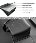 Custom Fit Seat Back Kick Protector And Rear Organizer For Tesla Model Y Model 3 Model S And X with waterproof leather material