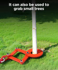 Heavy Duty 1 Ton Pallet Puller Clamp Kit With Two Steel Hooks Thirteen Point One Foot Tow Strap And Work Gloves pulls small tree