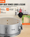 Ultimate 5-Piece Adult Drum Set Full Size Kit With Poplar Shells Warm Sound highlighting poplar drum shell and hardware details.