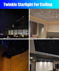 Car And Home Starlight Headliner Kit With 16W High Power RGBW Fiber Optic Lights installed in room ceilings