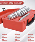 All In One Bearing Race And Seal Driver Set With 9 Adapters And 5.5 Inch Handle For Easy Axle Seal Install Includes 9 Collar Discs