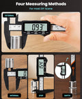 Rechargeable Digital Caliper With Large LCD Screen In Mm Conversion Auto Off Protective Case 6 Inch Plastic Caliper measuring object
