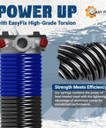 Pair Of Heavy Duty Garage Door Torsion Springs 262x2x38 with steel coils and aluminum cones for left and right sides