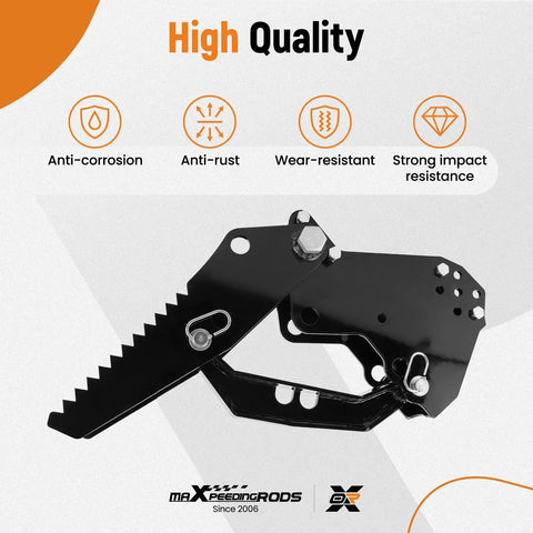 Backhoe Thumb Excavator Claw Universal Attachment for Kubota and Deere, anti-corrosion black finish, bolt-on installation