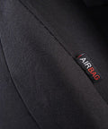 Close-up of airbag tag on Easy Install Car Seat Covers For Front Seats And Rear Bench, Universal Fit, Polyester Protector, Black
