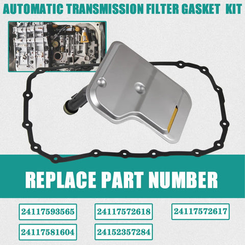 6L45E CL45E Automatic Transmission Filter Kit With Oil Pan Gasket For BMW 2007 2013 128i 328i 328xi M3 X3 Replacement
