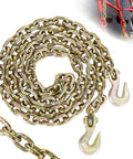 Built Tough Transport Chain Five Sixteenth Inch By Ten Feet With G70 Clevis Grab Hook And Slip Hook 4900 Lb Safe Working Load