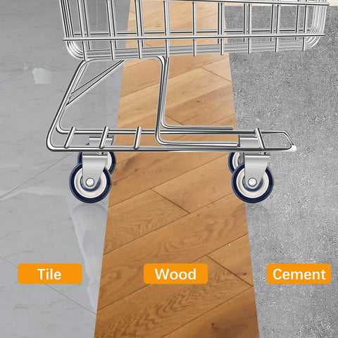 Twenty Pack Heavy Duty Shopping Cart Replacement Wheels And Silent Polyurethane Casters With Mounting Bolts Non Marking Beast Mode Build on tile, wood, and cement flooring.