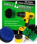 Medium Drill Brush Attachments For Cleaning Tile Grout Dishes Pots Pans Air Fryers And Boat Hulls Cordless Power Spin Scrubber