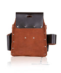 Full Grain Leather Electrician Tool Pouch Bag For Contractors With Ten Pockets 100 Percent Leather Heavy Duty Belt Pouch