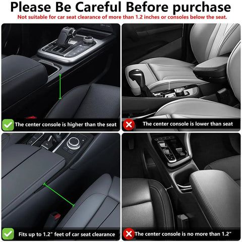 Anti Drop Car Seat Gap Filler Organizer In Premium Leather, Universal Fit For Car, SUV, And Truck compatibility guide image