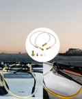 Pro Grade Hydraulic Steering Bleed Kit For Seastar BayStar And Uflex Systems With Quick Connect Filler Hose on boat