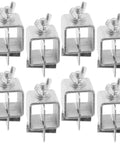 Heavy Duty Welding Clamps For Flawless Butt Joint Assembly And Metal Sheet Alignment Featuring Sturdy Locking Pincers, set of 10 silver clamps.