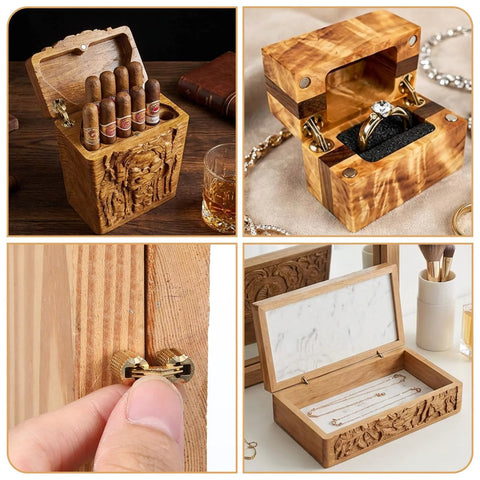 Hidden Brass Barrel Hinges Set For DIY Jewelry Boxes And Furniture 6 Pack 8mm Concealed Hinges With 180 Degree Opening By XLIUAX