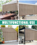 Twin Pack 90 Percent Sun Shade Cloth With Grommets Ten By Six Point Six Feet used on pergola, patio, greenhouse, and carport