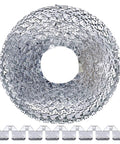 Flexible Upholstery Tack Strips 65 Feet Long Galvanized Metal coil for curved arms and sofa frames, showcasing three tooth edge grip.