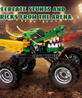 Monster Dragon Truck Building Kit For Kids Green, Kid-Approved DIY Construction Toy Set For Boys And Girls, Imagination-Driven Play, Hands-On STEM Construction, Durable Buildable Truck With Endless Creative Options, green dragon truck with large tires