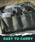 All-In-One Gun Cleaner And Lubricant Kit With CLP Solvent Spray, 2oz And 1oz Needle Oiler Bottles in green carrying case