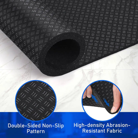 Solid Non Slip Recliner Pad For Hardwood Floors grippy mat with double-sided non-slip pattern, 30 inch by 30 inch size.