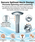 Beefy 50 Pack One And A Quarter Inch Carriage Bolt And Nut Kit For Box Trucks And Roll Up Doors Replacement Hardware Set With Lock Nuts Heavy Duty Steel Easy To Install Rust Resistant Universal Fit For Most Trailers. splined neck bolt and serrated lock nut diagram